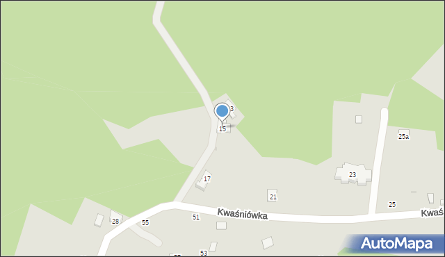 Czchów, Kwaśniówka, 15, mapa Czchów