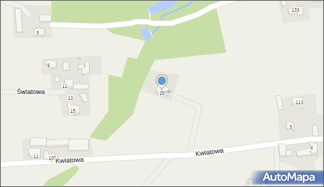 Frydrychowice, Kwiatowa, 10, mapa Frydrychowice