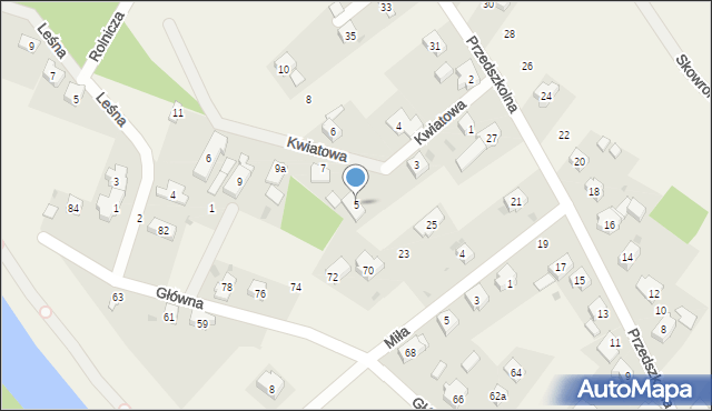 Gajków, Kwiatowa, 5, mapa Gajków