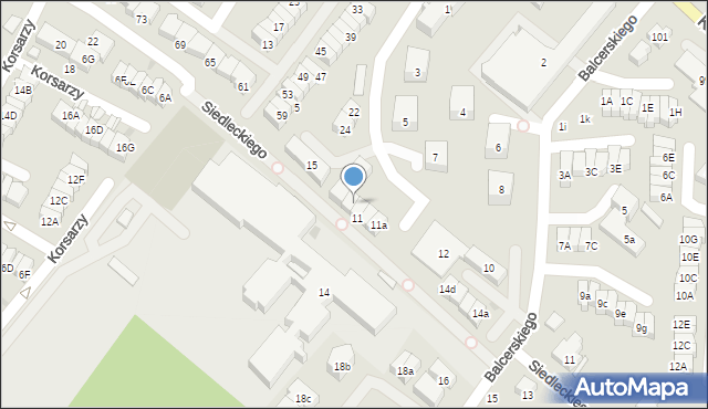 Gdańsk, Kwiatkowskiego Eugeniusza, 11d, mapa Gdańska