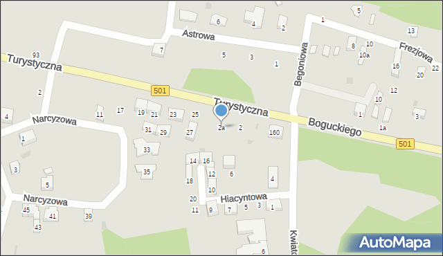 Gdańsk, Kwiatowa, 2a, mapa Gdańska