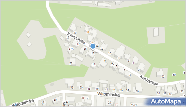 Gdynia, Kwidzyńska, 13, mapa Gdyni