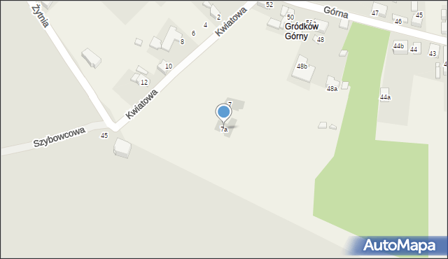 Grodków, Kwiatowa, 7a, mapa Grodków
