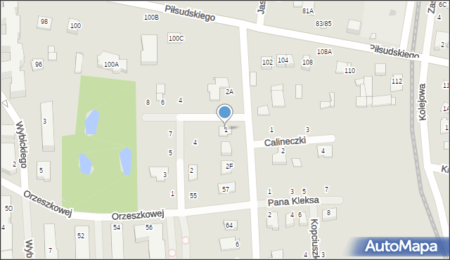 Grójec, Kwiatu Paproci, 1, mapa Grójec