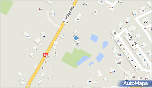 Grudziądz, Kwidzyńska, 16A, mapa Grudziądza
