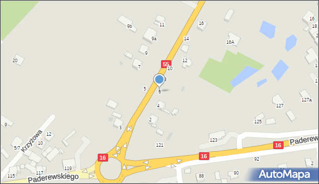 Grudziądz, Kwidzyńska, 6, mapa Grudziądza