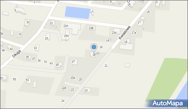 Hażlach, Kwiatowa, 18, mapa Hażlach