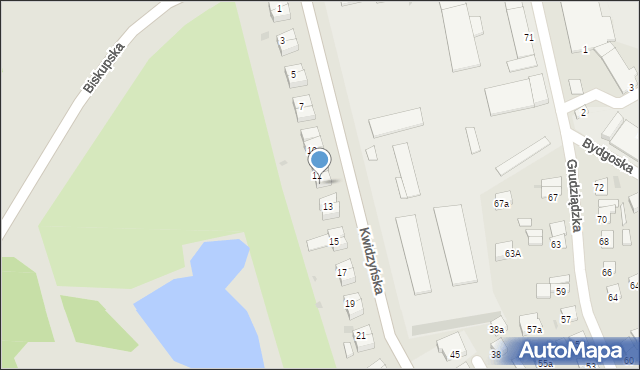 Iława, Kwidzyńska, 12, mapa Iława