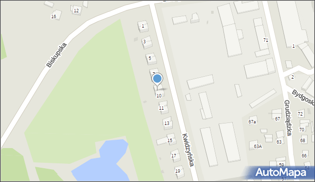 Iława, Kwidzyńska, 9, mapa Iława