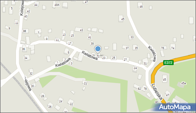 Izbica, Kwiatowa, 21, mapa Izbica