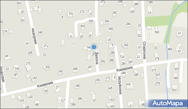 Jaworze, Kwiatowa, 24b, mapa Jaworze