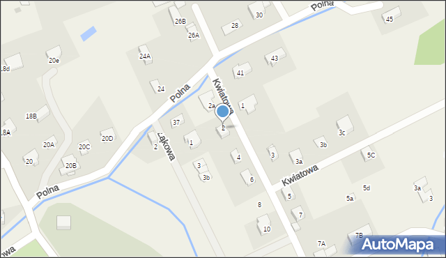 Jeżów Sudecki, Kwiatowa, 2, mapa Jeżów Sudecki