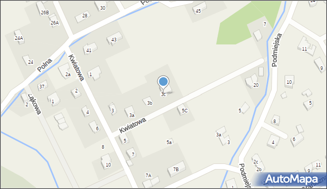 Jeżów Sudecki, Kwiatowa, 3c, mapa Jeżów Sudecki