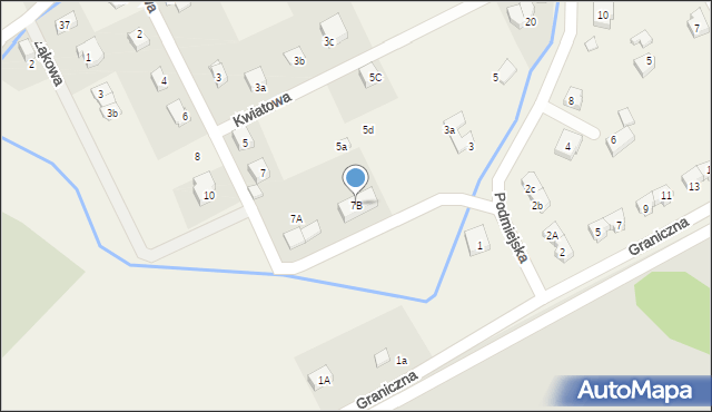 Jeżów Sudecki, Kwiatowa, 7B, mapa Jeżów Sudecki