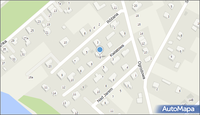 Juszkowo, Kwiatowa, 4, mapa Juszkowo