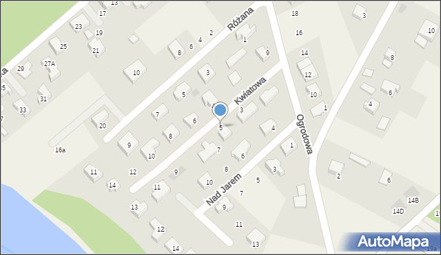 Juszkowo, Kwiatowa, 5, mapa Juszkowo