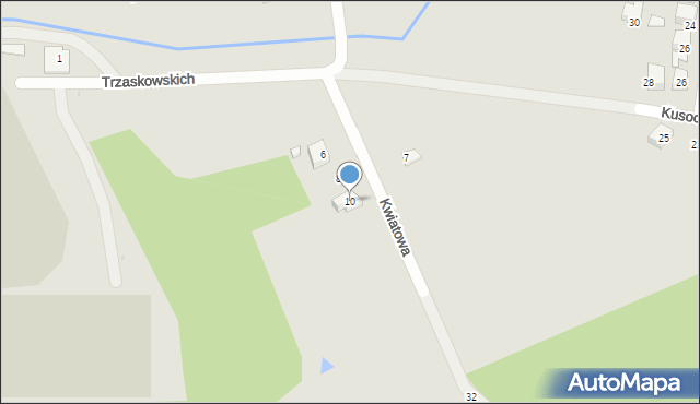 Karczew, Kwiatowa, 10, mapa Karczew