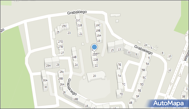 Katowice, Kwiatkowskiego Eugeniusza, 22D, mapa Katowic
