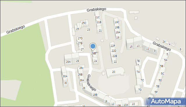 Katowice, Kwiatkowskiego Eugeniusza, 24B, mapa Katowic
