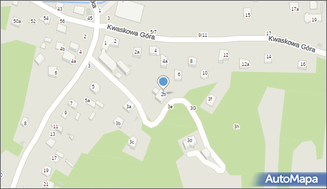 Kazimierz Dolny, Kwaskowa Góra, 2b, mapa Kazimierz Dolny