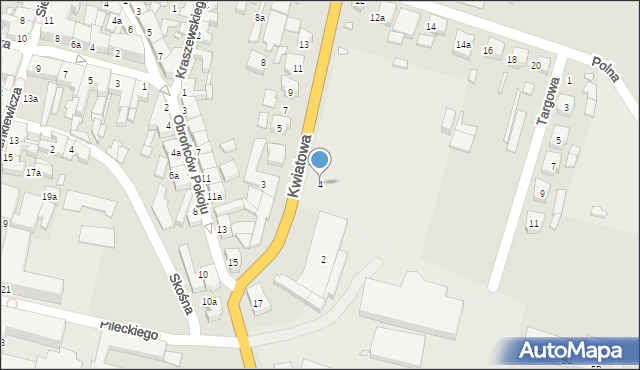 Kępno, Kwiatowa, 4, mapa Kępno