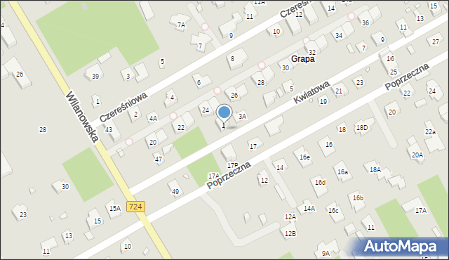Konstancin-Jeziorna, Kwiatowa, 3, mapa Konstancin-Jeziorna