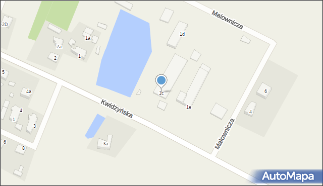 Korzeniewo, Kwidzyńska, 1c, mapa Korzeniewo