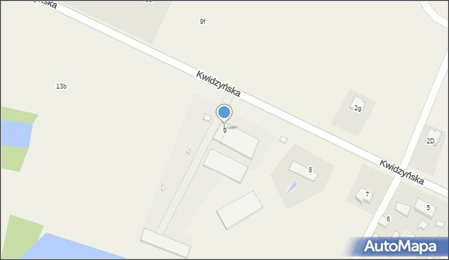 Korzeniewo, Kwidzyńska, 9, mapa Korzeniewo