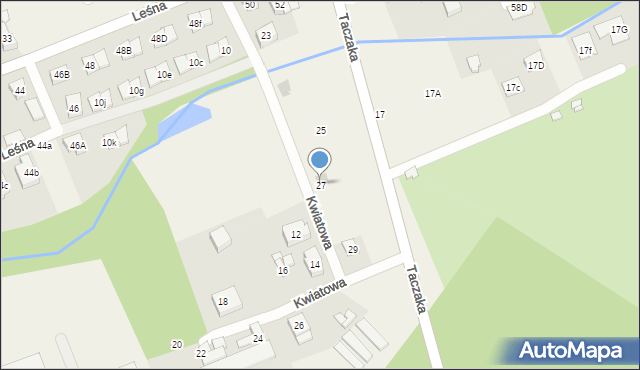 Koziegłowy, Kwiatowa, 27, mapa Koziegłowy