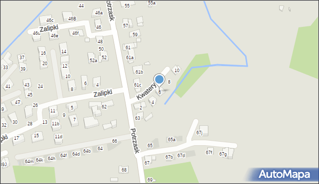 Kraków, Kwatery, 6, mapa Krakowa