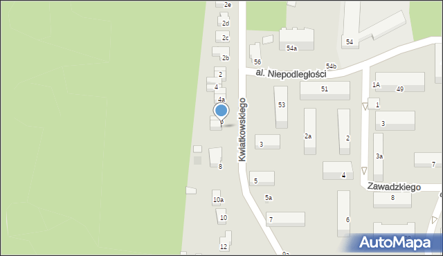 Kraśnik, Kwiatkowskiego Eugeniusza, 6a, mapa Kraśnik