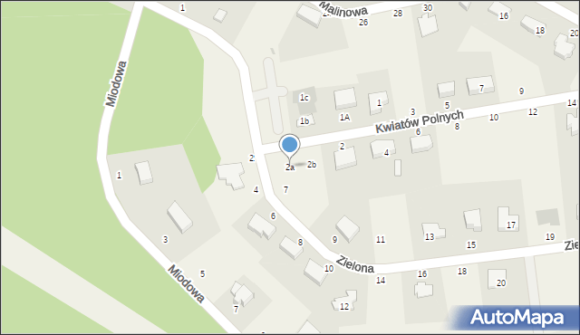 Krępa Słupska, Kwiatów Polnych, 2a, mapa Krępa Słupska