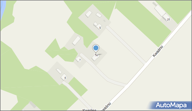Kwaśno, Kwaśno, 7A, mapa Kwaśno