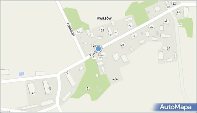 Kwasów, Kwasów, 30, mapa Kwasów