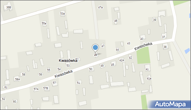 Kwasówka, Kwasówka, 48, mapa Kwasówka