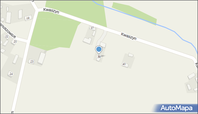 Kwaszyn, Kwaszyn, 39, mapa Kwaszyn