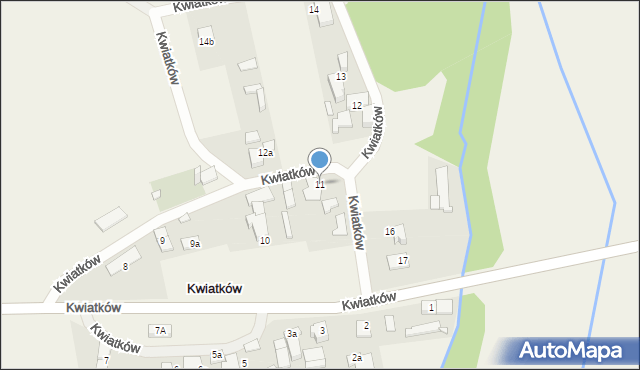 Kwiatków, Kwiatków, 11, mapa Kwiatków