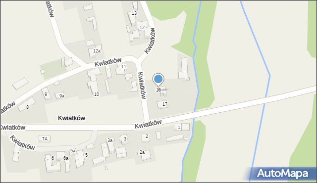 Kwiatków, Kwiatków, 16, mapa Kwiatków