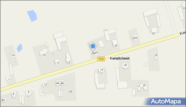 Kwiatkówek, Kwiatkówek, 15A, mapa Kwiatkówek