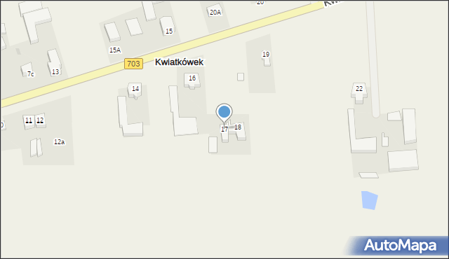 Kwiatkówek, Kwiatkówek, 17, mapa Kwiatkówek