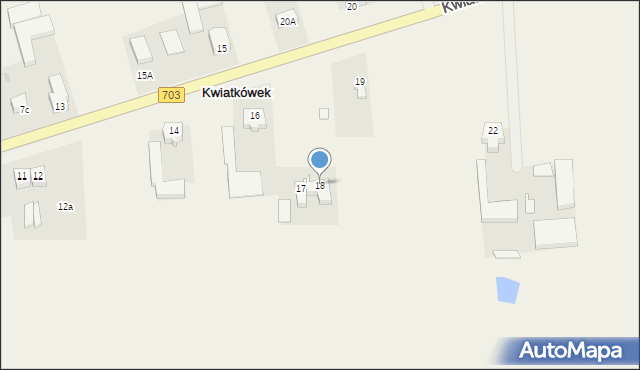 Kwiatkówek, Kwiatkówek, 18, mapa Kwiatkówek