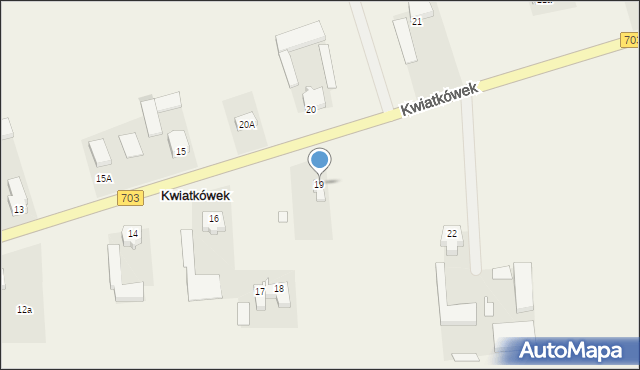 Kwiatkówek, Kwiatkówek, 19, mapa Kwiatkówek