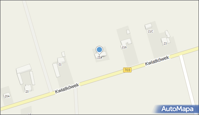 Kwiatkówek, Kwiatkówek, 21a, mapa Kwiatkówek