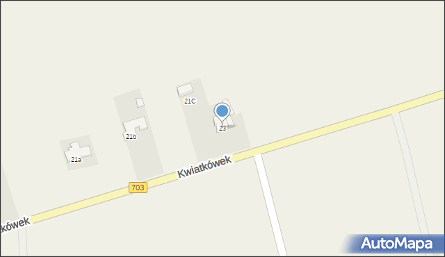 Kwiatkówek, Kwiatkówek, 23, mapa Kwiatkówek