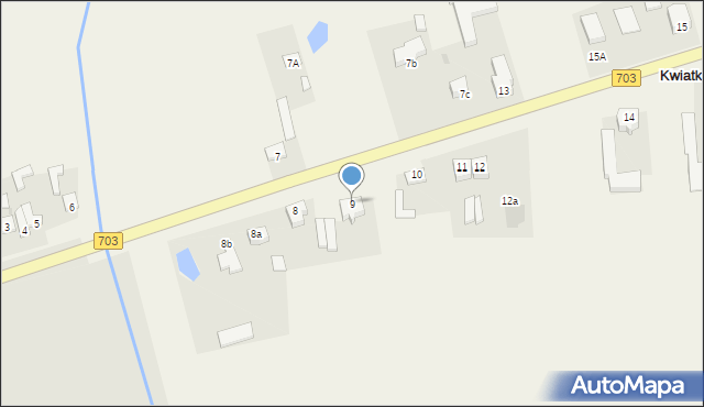 Kwiatkówek, Kwiatkówek, 9, mapa Kwiatkówek