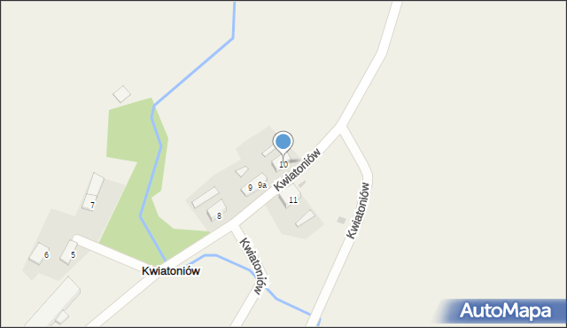 Kwiatoniów, Kwiatoniów, 10, mapa Kwiatoniów