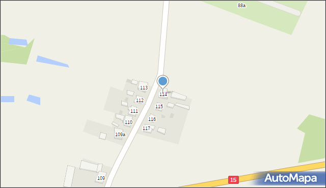 Kwieciszewo, Kwieciszewo, 114, mapa Kwieciszewo