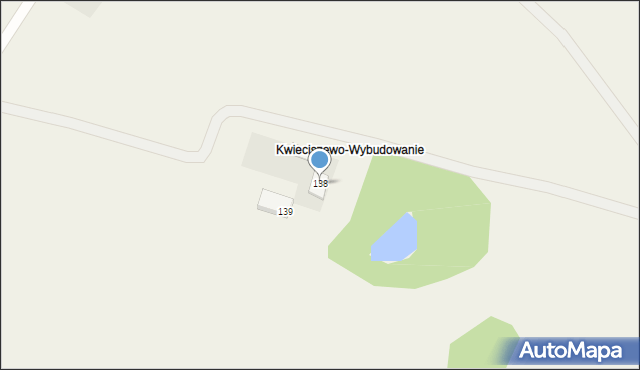 Kwieciszewo, Kwieciszewo, 138, mapa Kwieciszewo