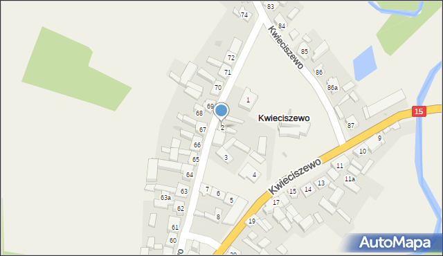 Kwieciszewo, Kwieciszewo, 2, mapa Kwieciszewo