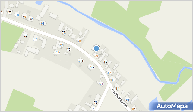 Kwieciszewo, Kwieciszewo, 79, mapa Kwieciszewo